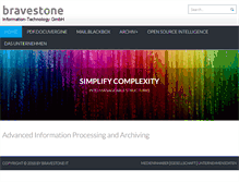 Tablet Screenshot of bravestone.com